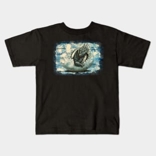 Blue Dragon - hatching baby dragon, fantasy Kids T-Shirt
